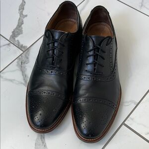 Classic Black Leather Men's Dress Shoes